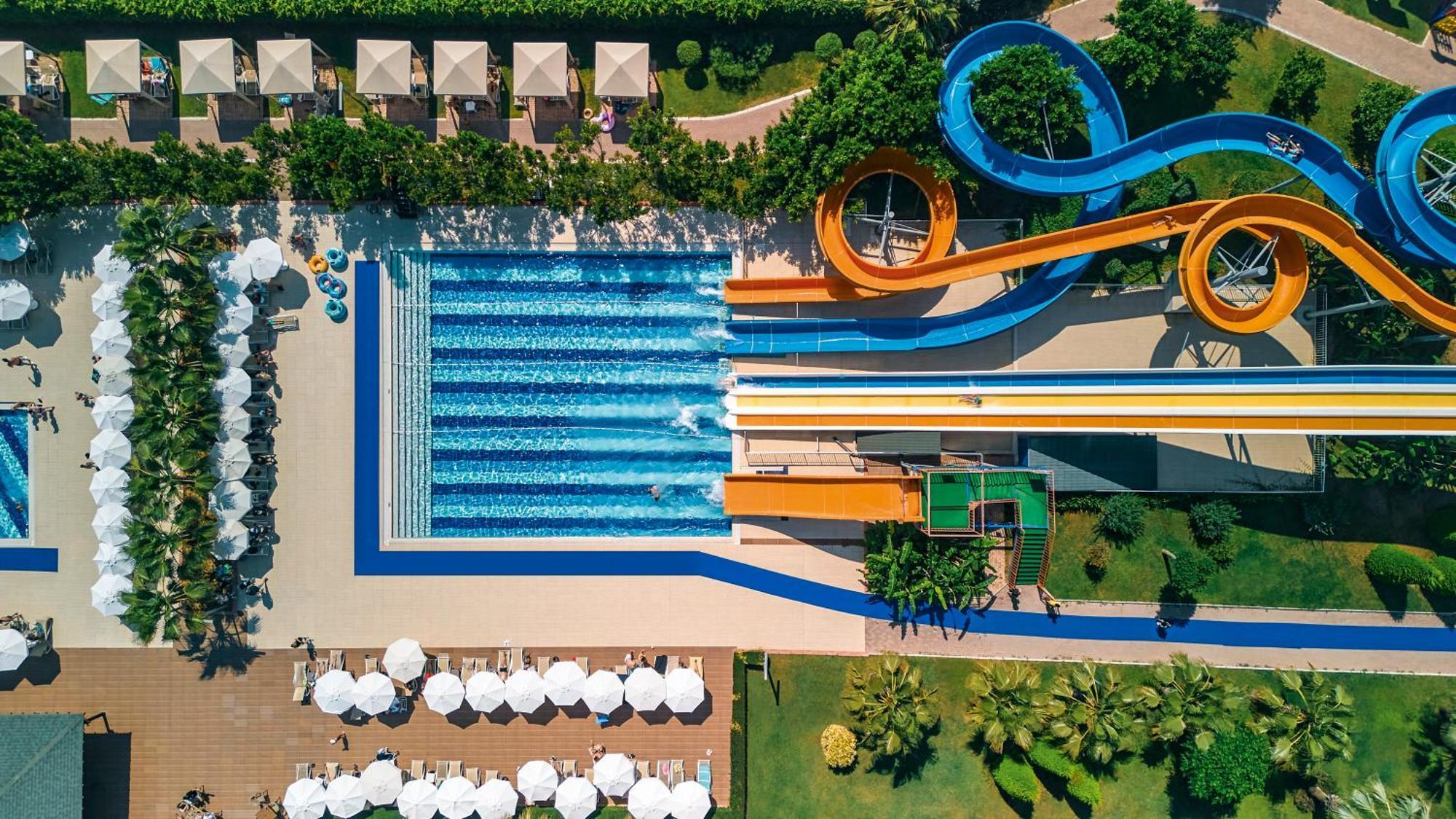 Tui Magic Life Jacaranda Hotel Side Exterior photo Aerial view of the water park